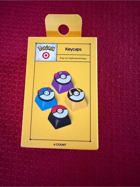 New Pokemon x Target 4-Piece Keycaps Poke Great Ultra & Master Ball